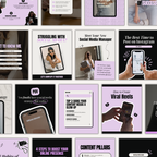 Instagram templates editable in Canva for coaches and digital product sellers