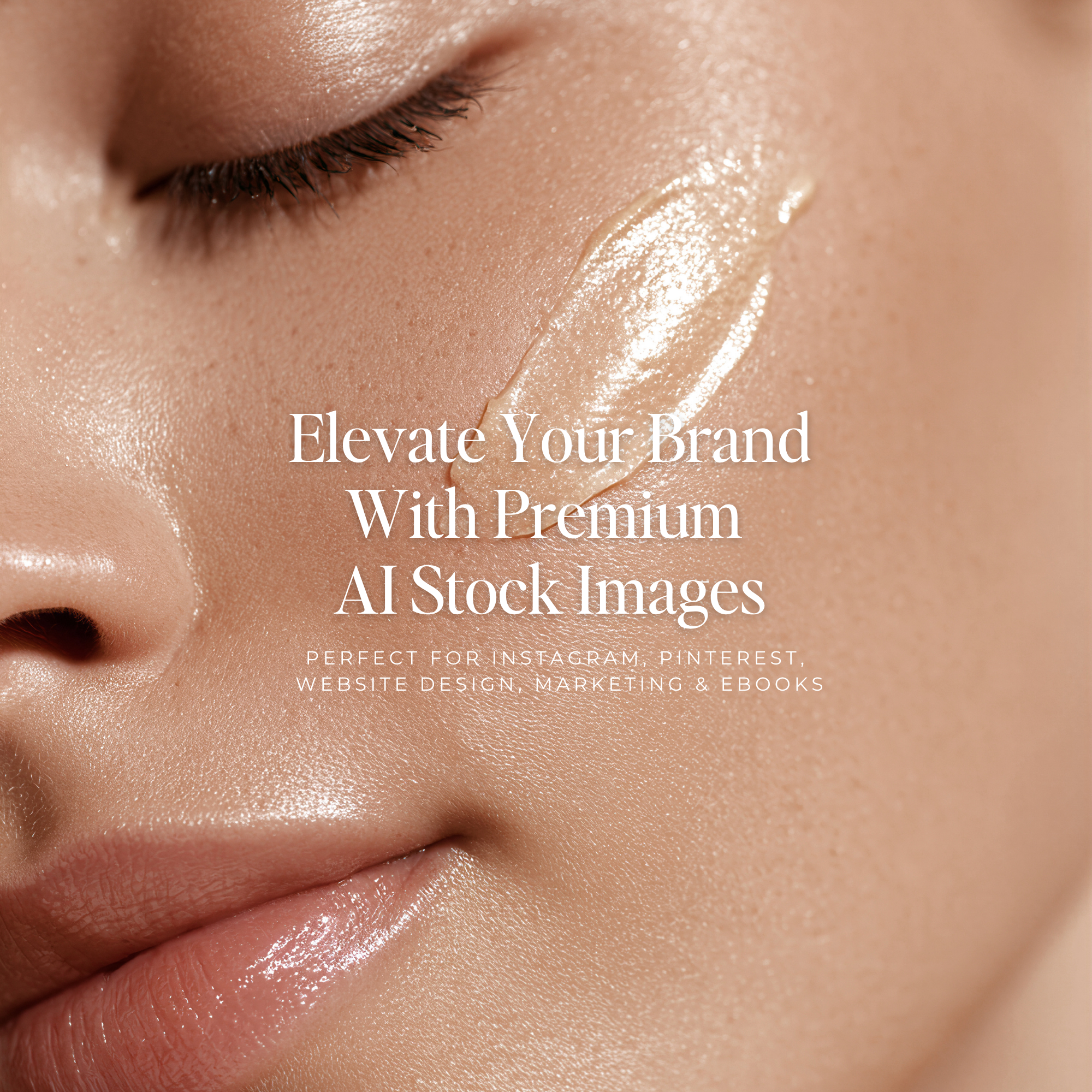 Natural Skin & Beauty Stock Photo Collection - Digital Product Elevate Her Studio