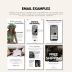 Modern email marketing templates featuring stylish visuals and engaging content. Perfect for brands looking to enhance their email campaigns.