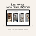 UGC Portfolio Canva Website - Neutral - Digital Product Elevate Her Studio