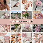 170 Blush Pink Stock Photos & Reels Bundle - Elevate Her Agency