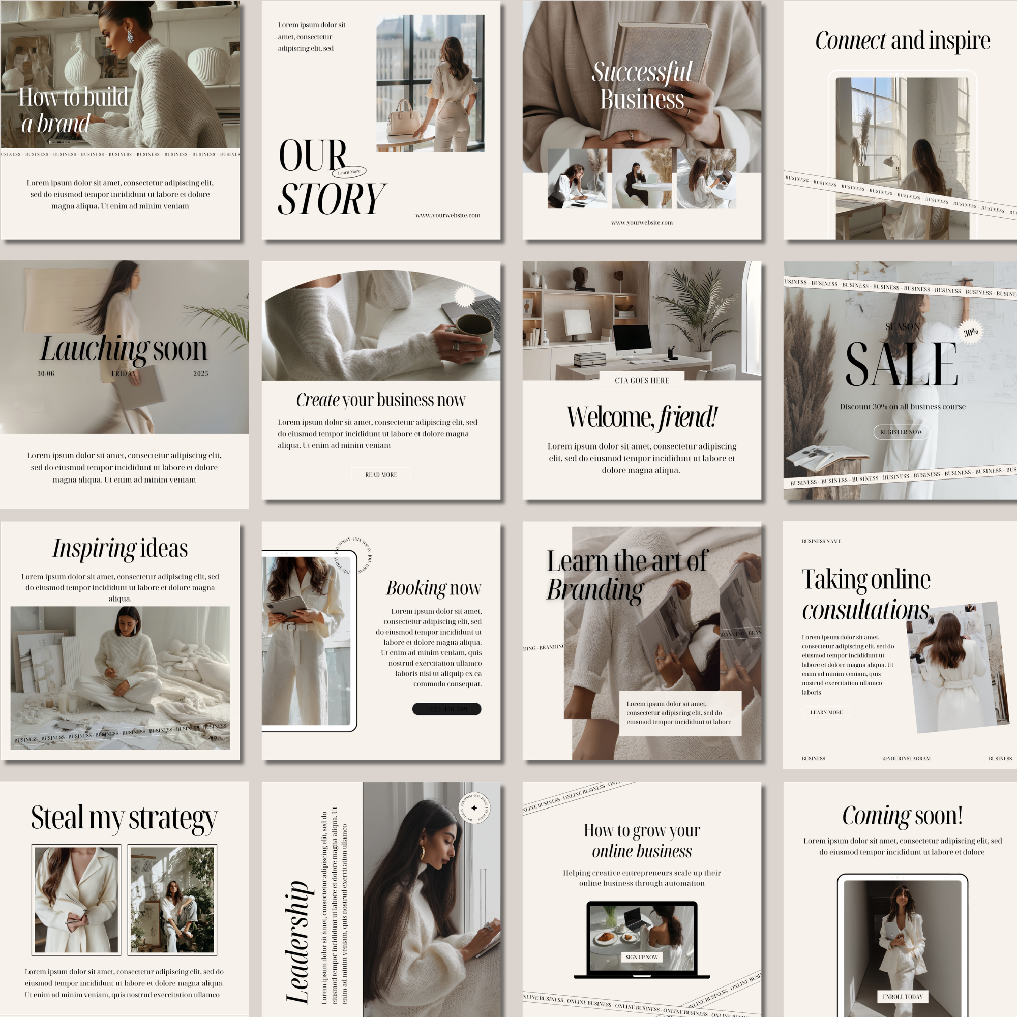 The Clean Girl Content Kit - Digital Product Elevate Her Studio