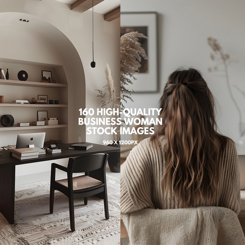 High-quality business woman stock images with a modern aesthetic, perfect for entrepreneurs, coaches, and marketers to enhance their brand visuals.