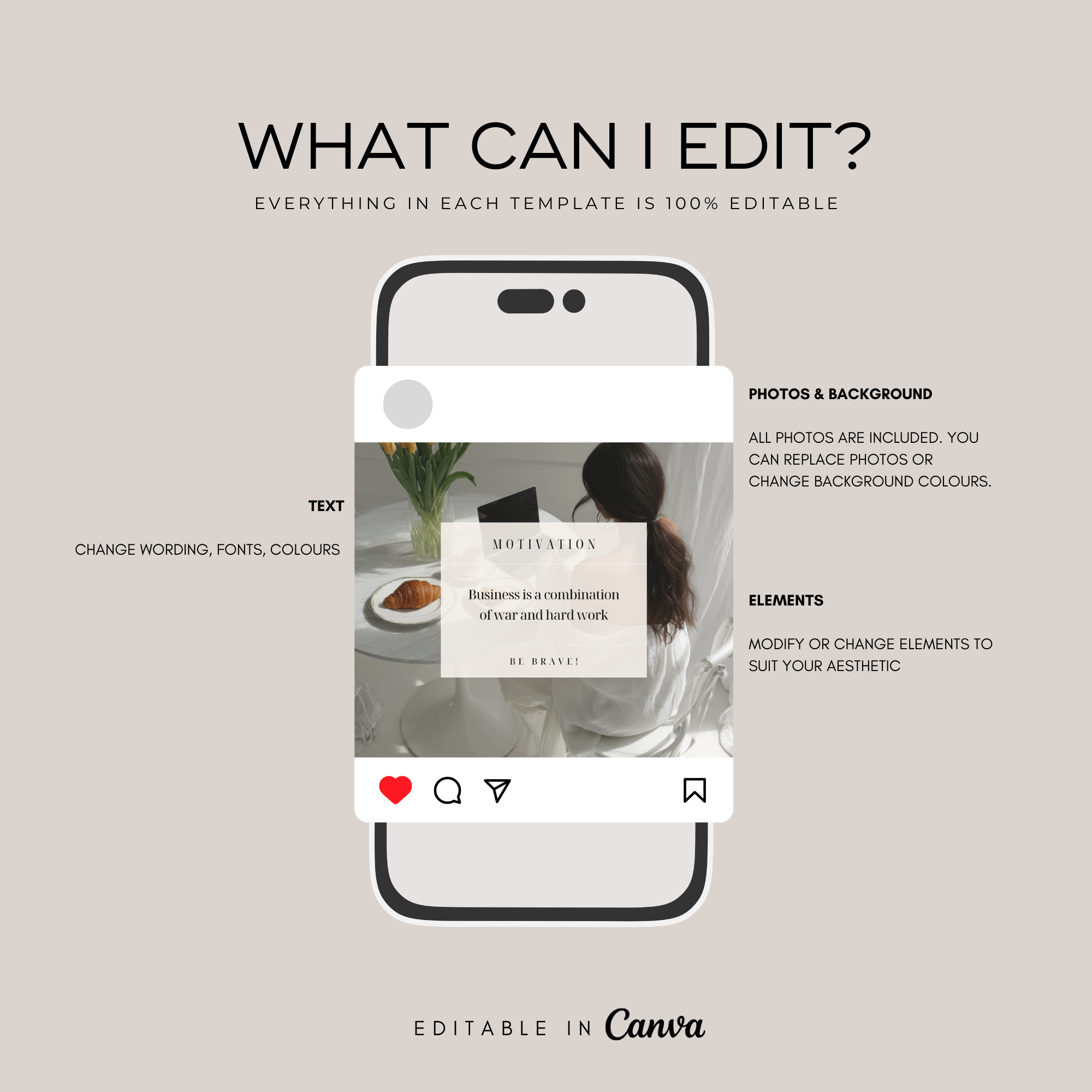 The Clean Girl Content Kit - Digital Product Elevate Her Studio