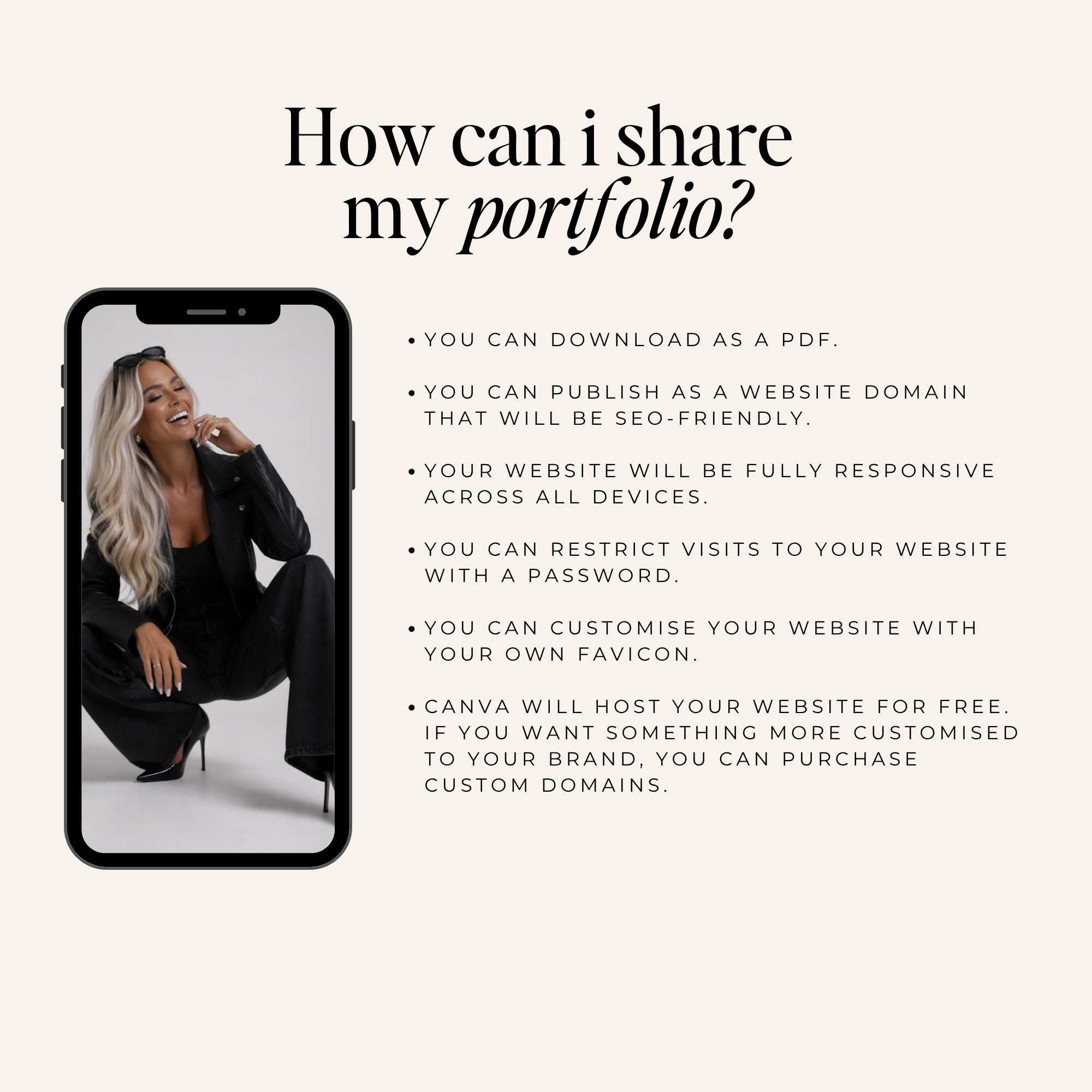 Coaching Canva Website Template - Digital Product Elevate Her Studio