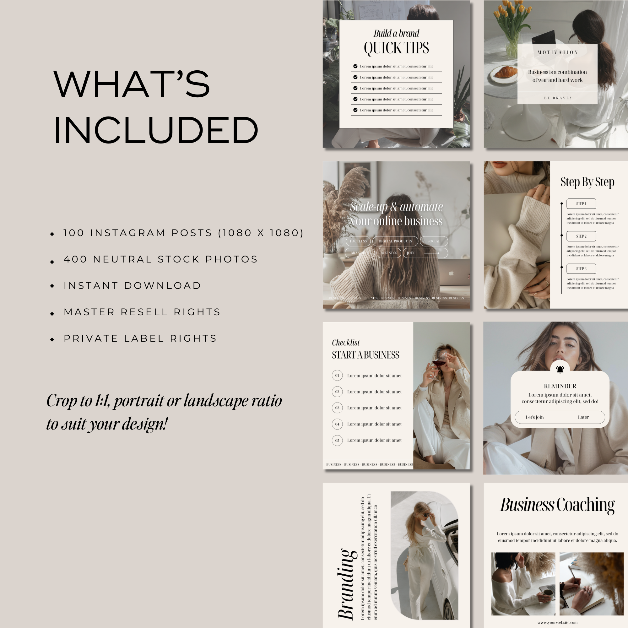 The Clean Girl Content Kit - Digital Product Elevate Her Studio