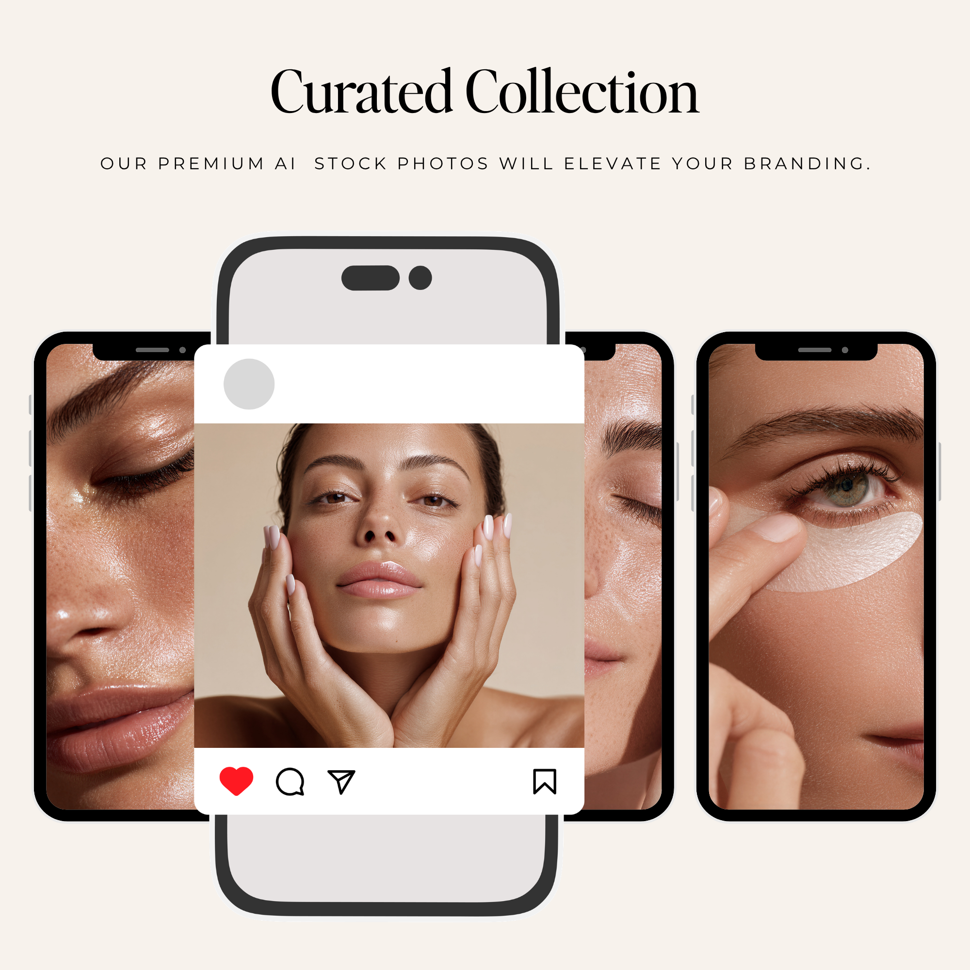 Natural Skin & Beauty Stock Photo Collection - Digital Product Elevate Her Studio