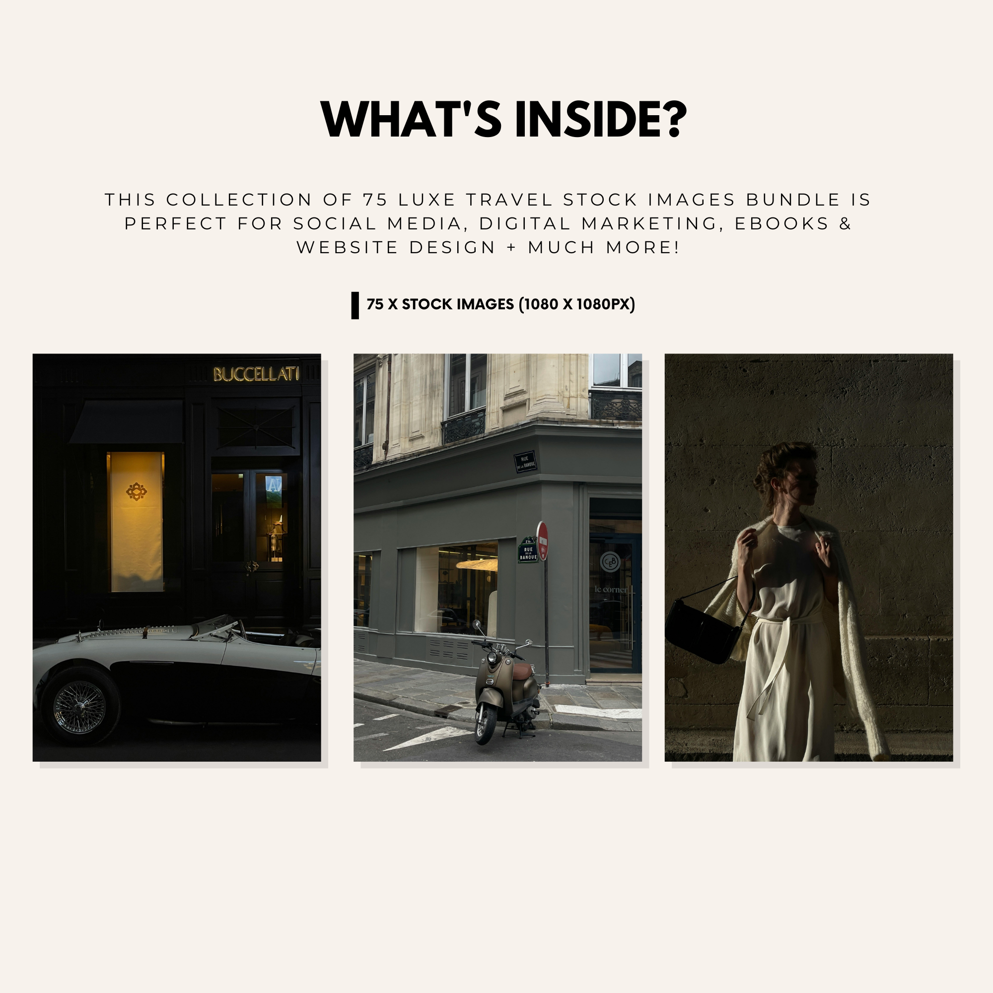 75 Luxe Travel Stock Photos - Elevate Her Studio