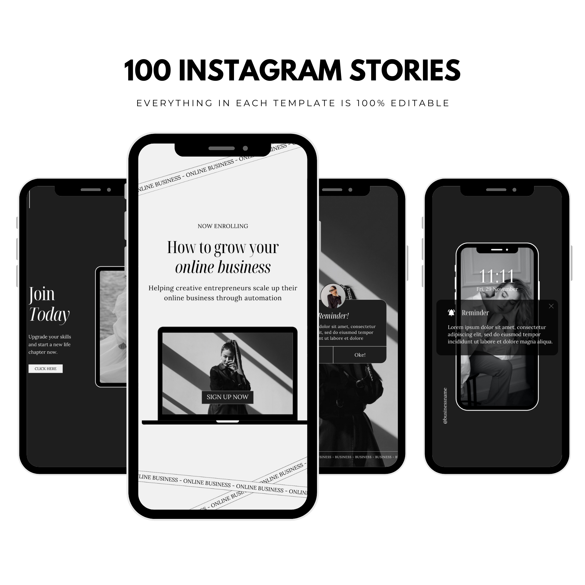 200 Coaching Instagram Templates - Elevate Her Agency