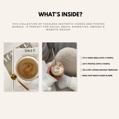 1000 Faceless Lifestyle Videos & Stock Photos - Elevate Her Agency