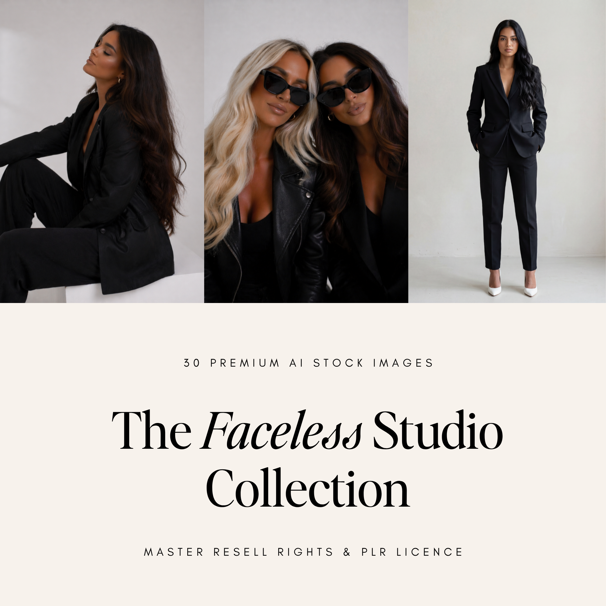 Faceless Studio Stock Photos - Digital Product Elevate Her Studio