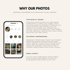 Why Our Photos section highlighting high-quality, polished Old Money Aesthetic stock images with resell rights. Ideal for creators and entrepreneurs.