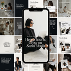 Luxury Noir Instagram Template Bundle - Elevate Her Studio