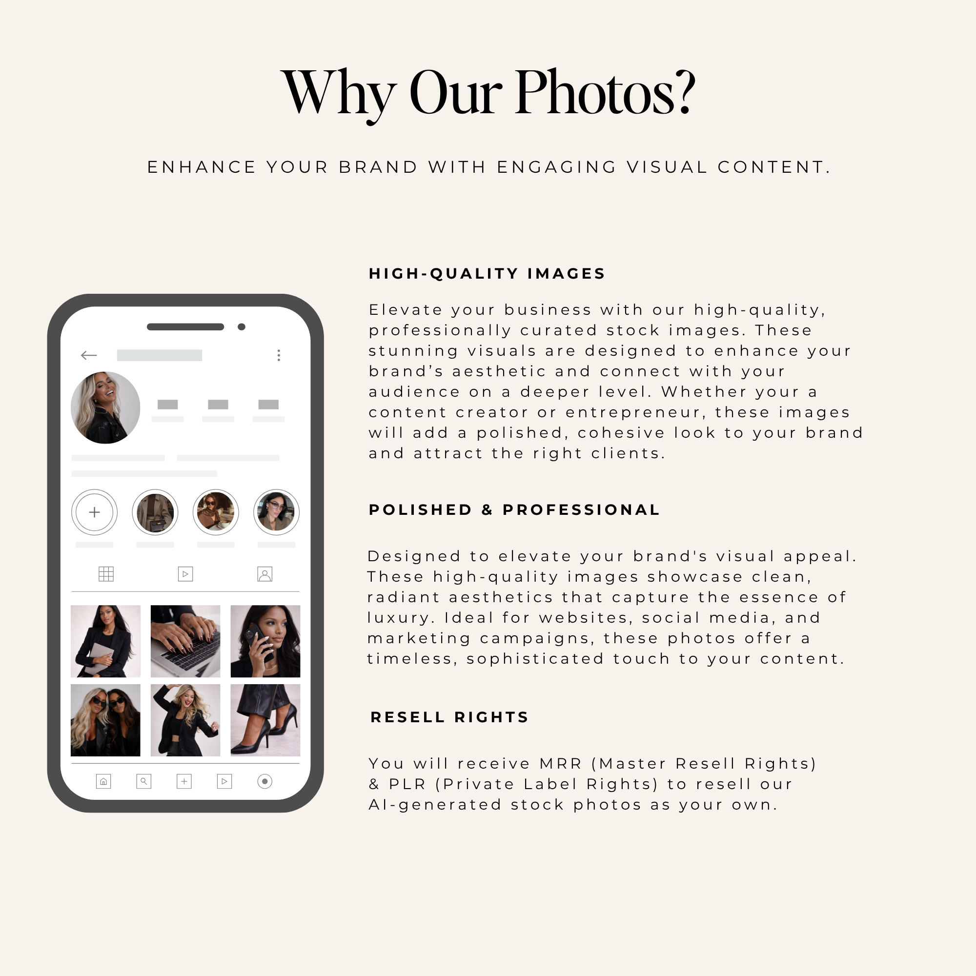 Faceless Studio Stock Photos - Digital Product Elevate Her Studio