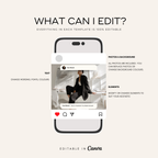 Luxury Noir Instagram Template Bundle - Elevate Her Studio