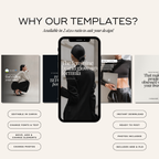 Luxury Noir Instagram Template Bundle - Elevate Her Studio