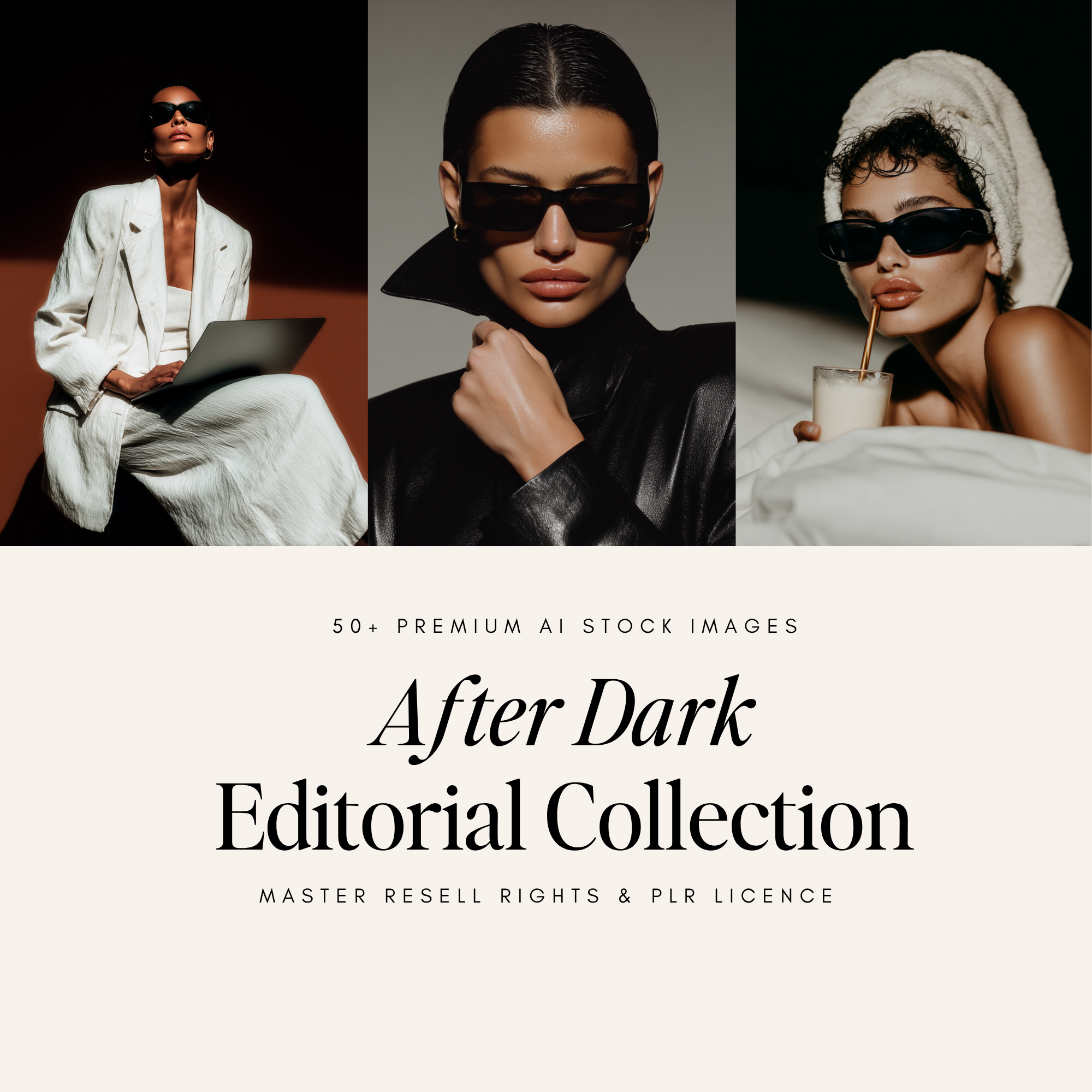 After Dark Editorial Stock Photos - Digital Product Elevate Her Studio