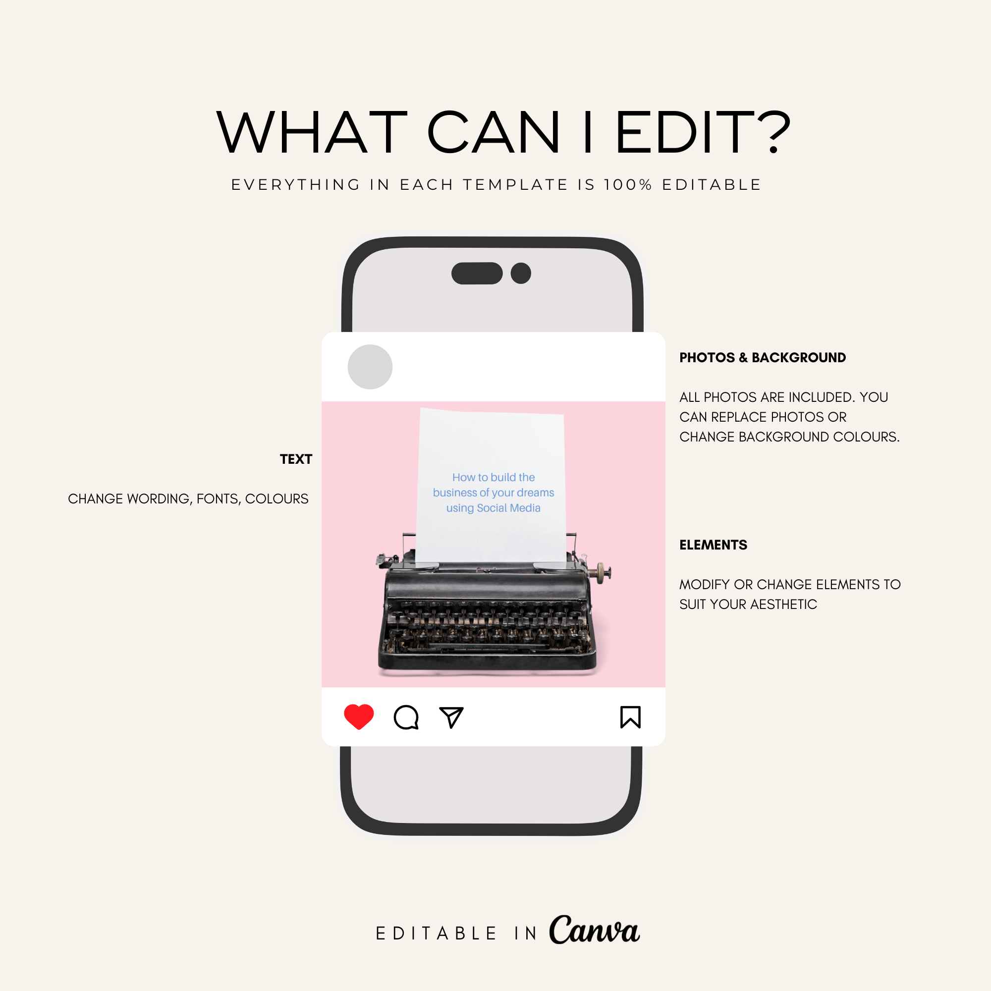 50 Social Media Manager Instagram Canva Templates - Elevate Her Studio