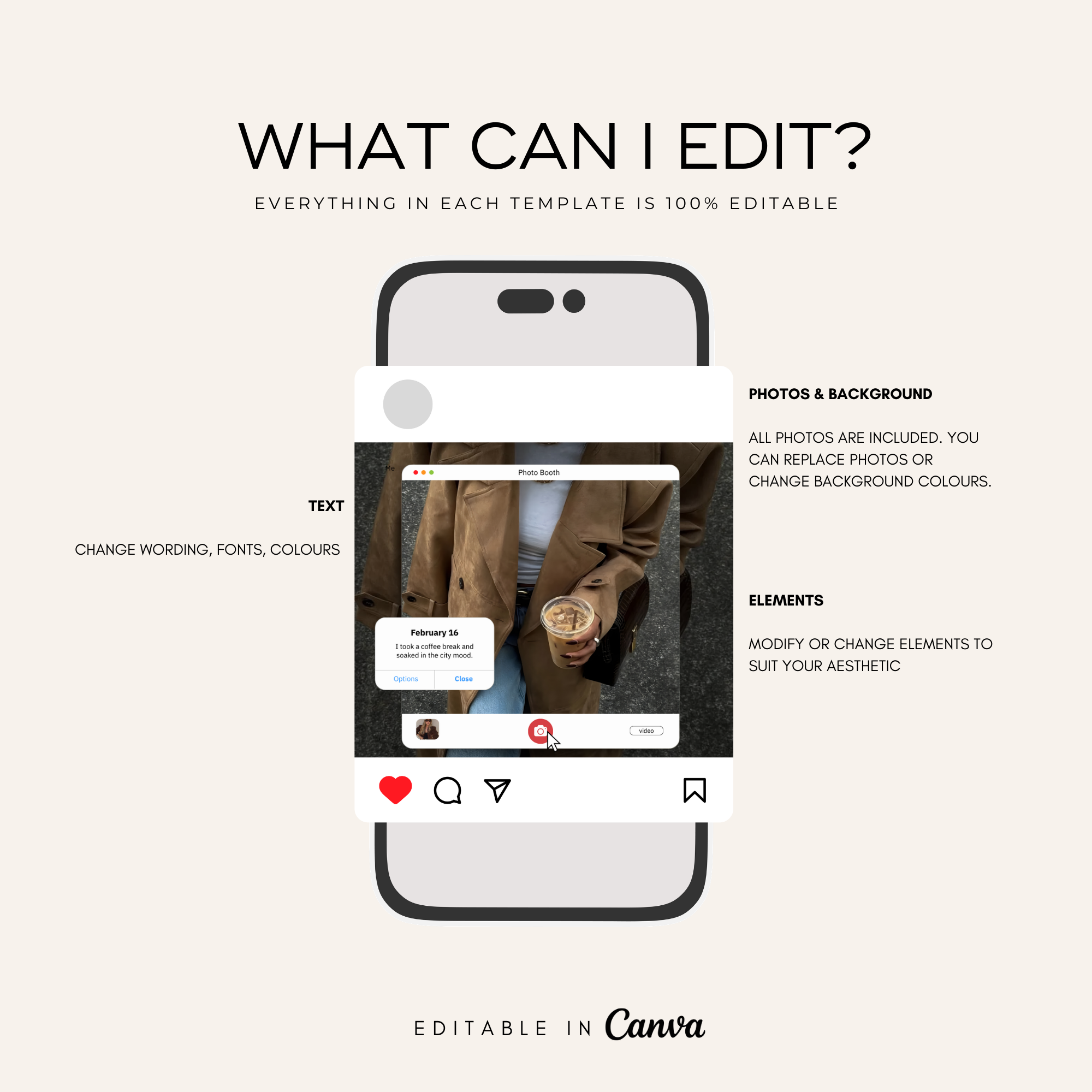 Content Creator Instagram Template Pack - Digital Product Elevate Her Studio
