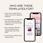 50 Social Media Manager Instagram Canva Templates - Elevate Her Studio