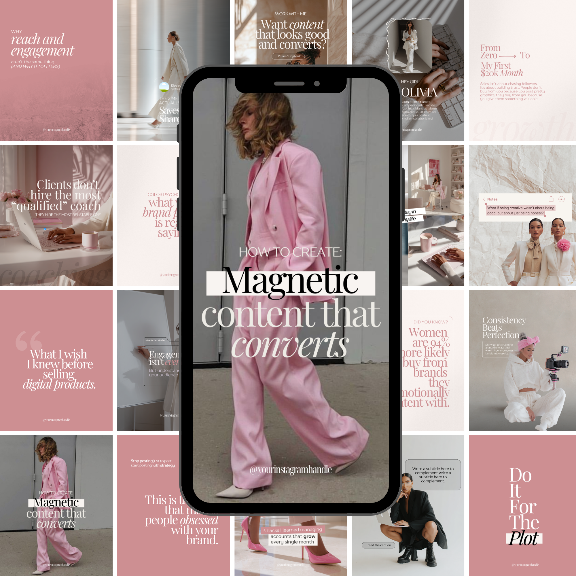 Social Muse Instagram Template Bundle - Elevate Her Studio