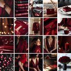Luxe cherry red stock photo collection with elegant visuals of fashion, food, and accessories for premium brand aesthetics and content.