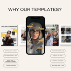 Content Creator Instagram Template Pack - Digital Product Elevate Her Studio