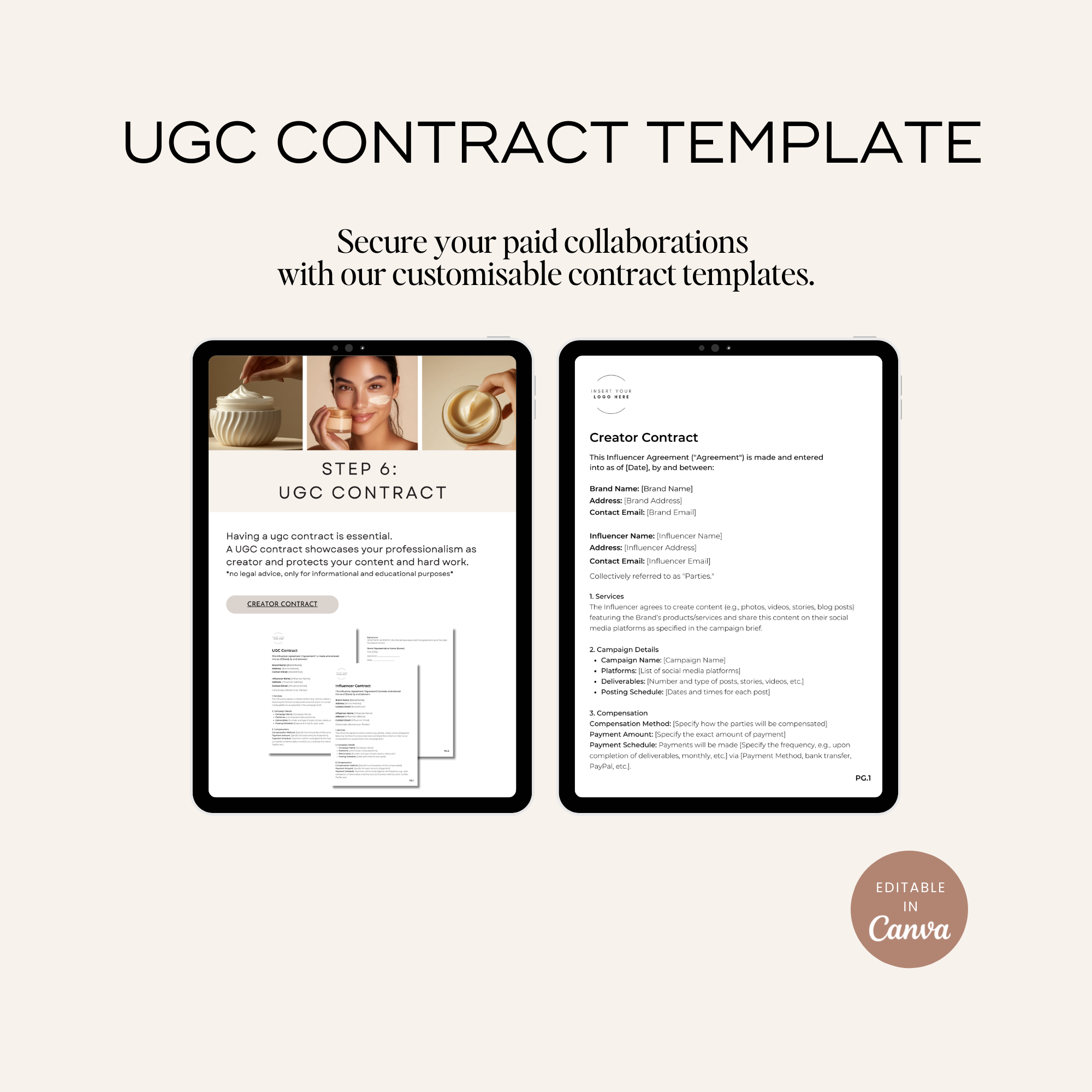 UGC Starter Kit - Digital Product Elevate Her Studio