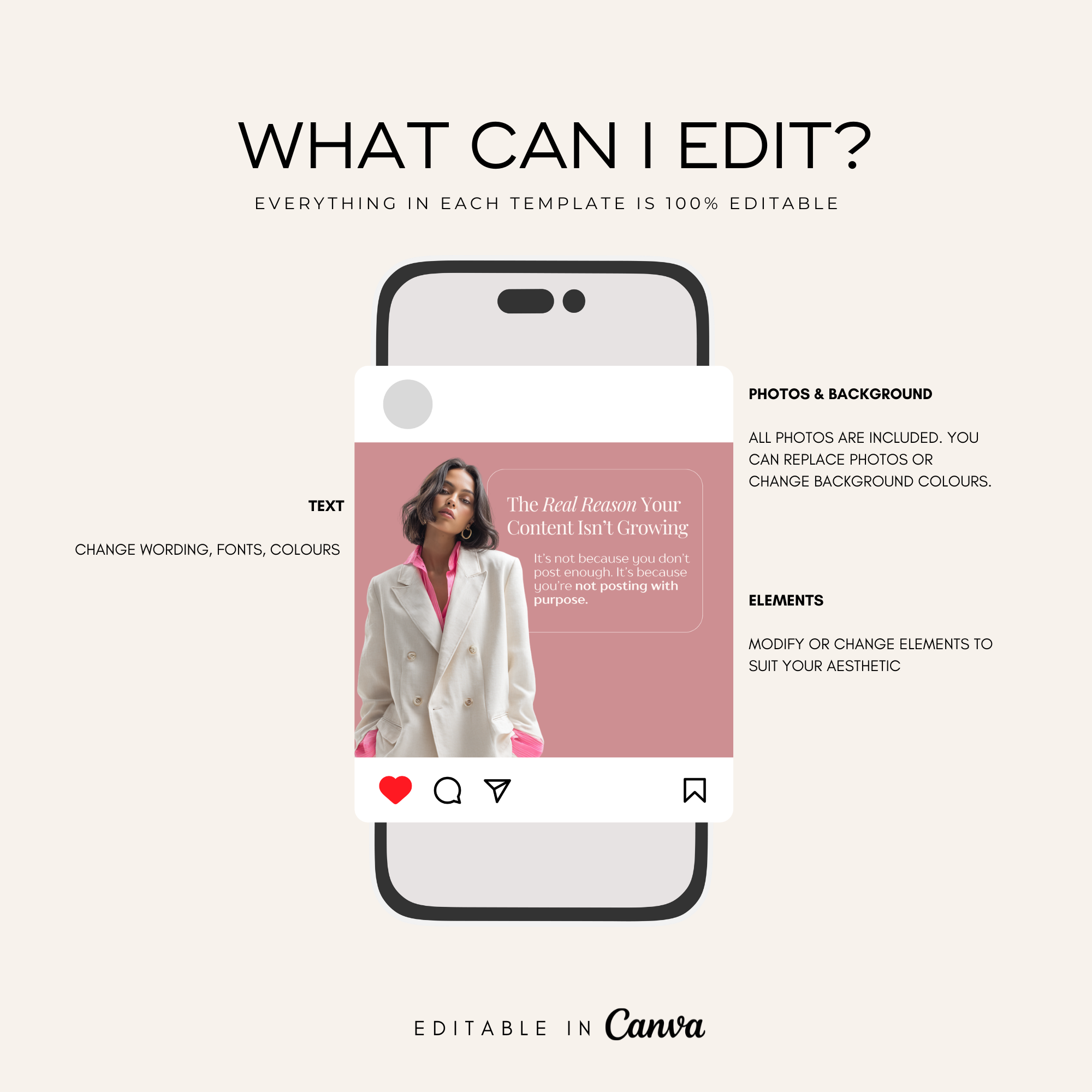 Social Muse Instagram Template Bundle - Elevate Her Studio