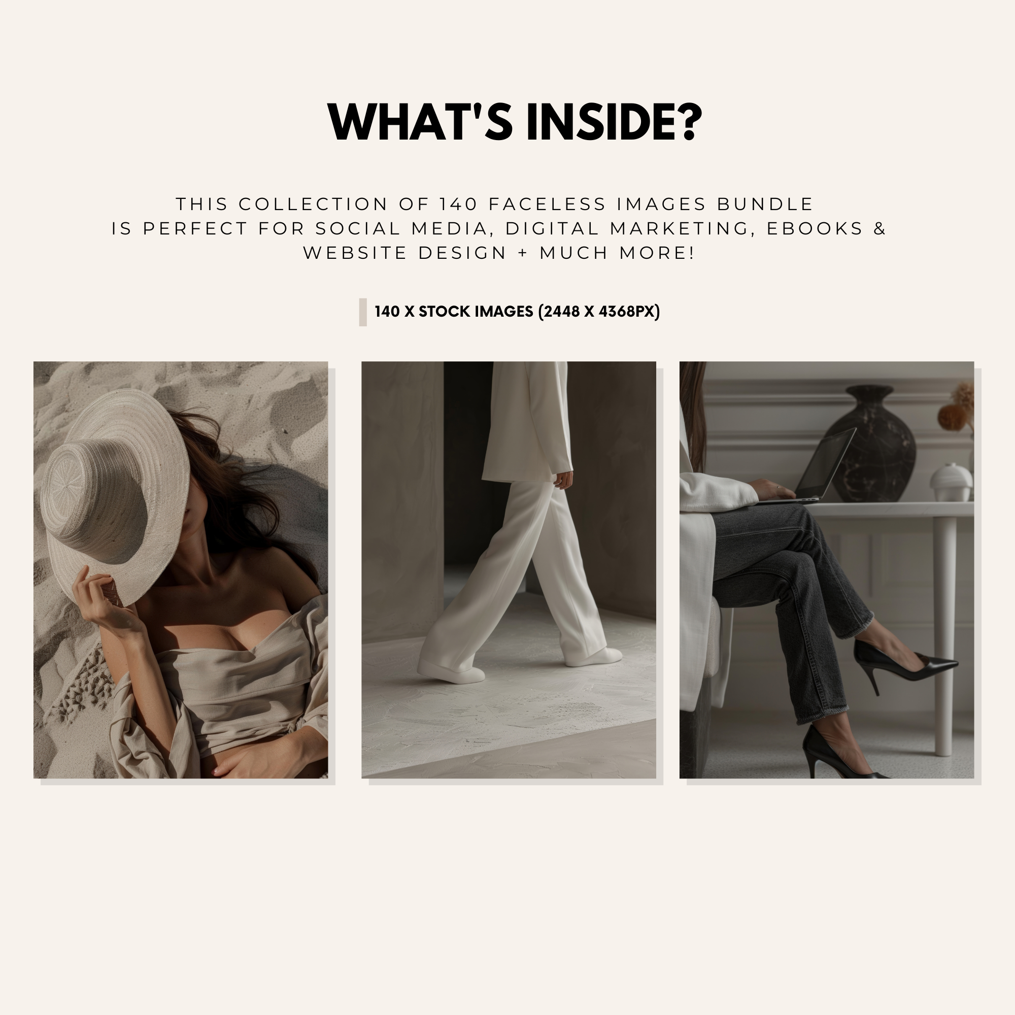 140 Faceless Aesthetic Stock Images Photos - Elevate Her Agency