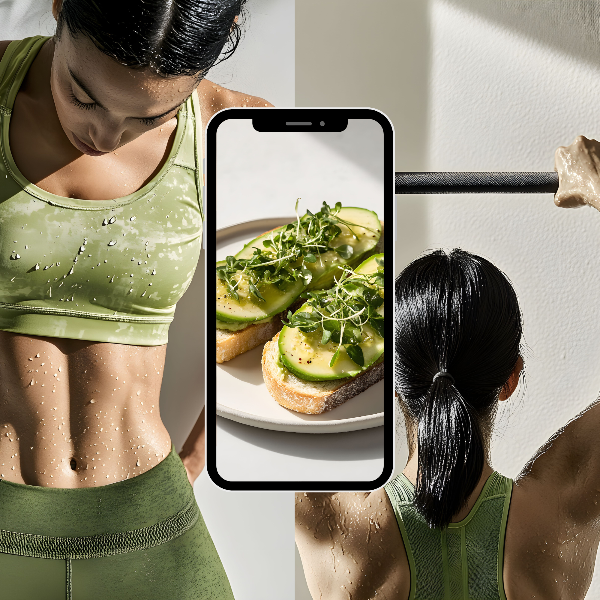 Health Wellness Stock Images for Your Brand highlighting fitness, avocado toast, and workout visuals ideal for wellness and nutrition marketing.