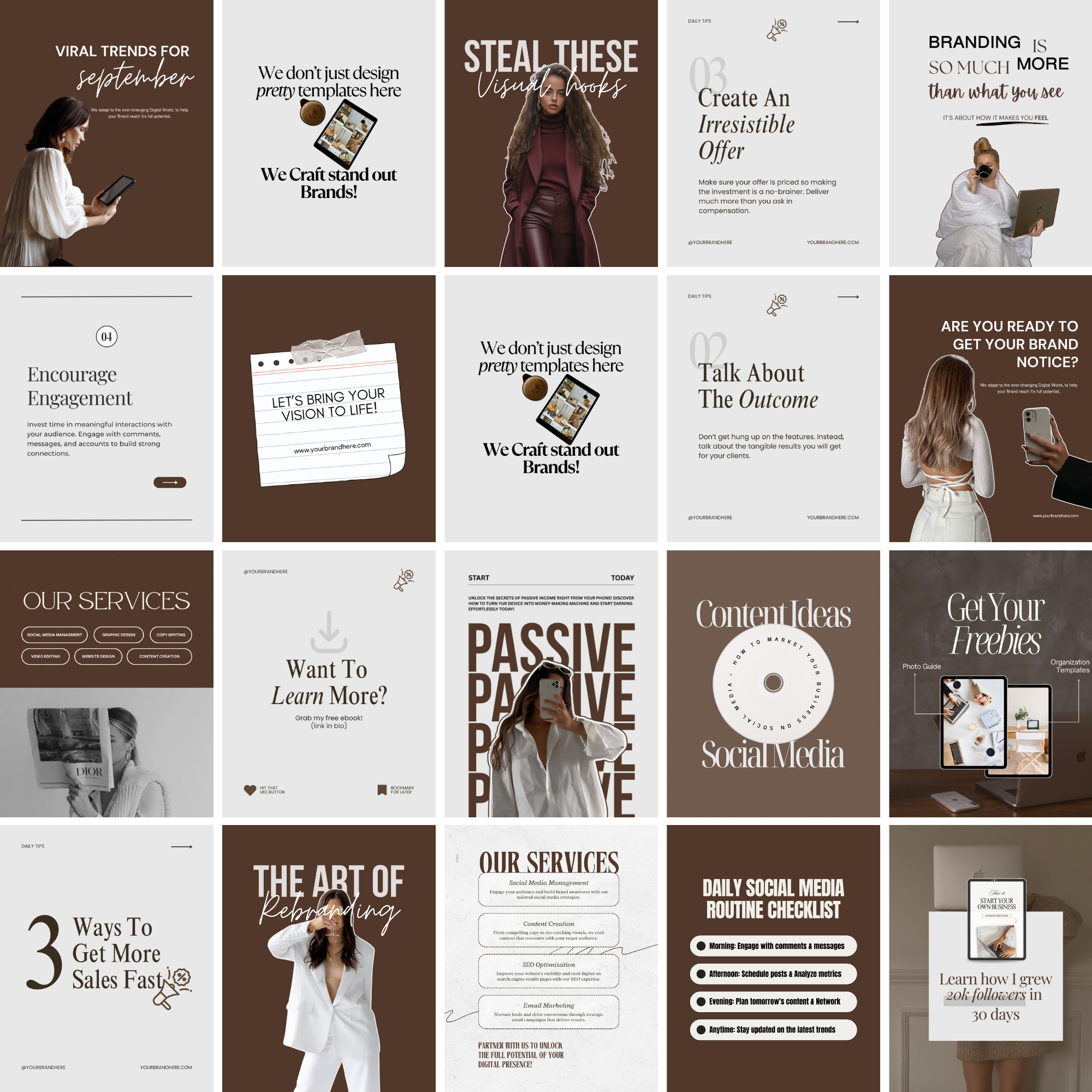 The Mocha Agency Kit - Digital Product Elevate Her Studio