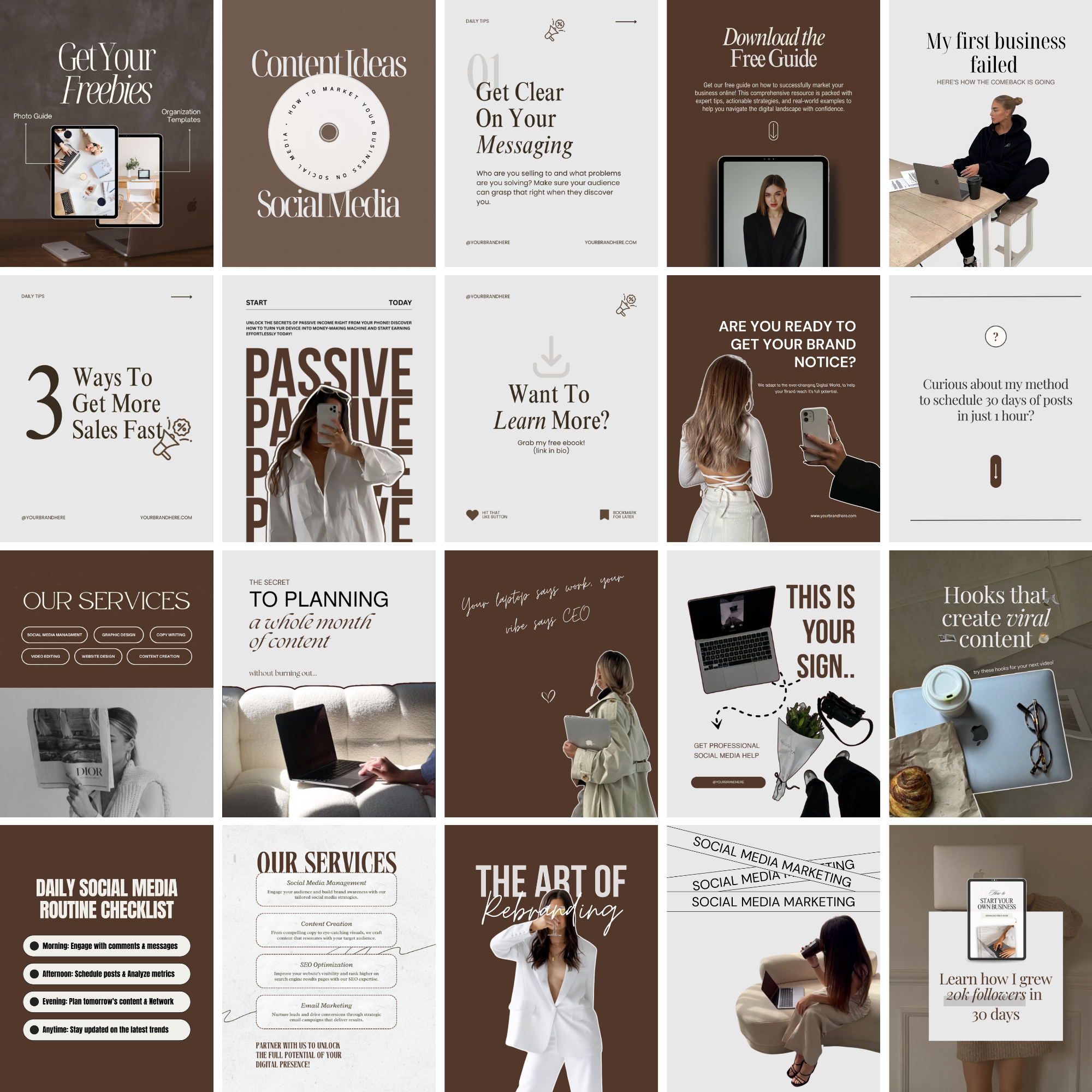 The Mocha Agency Kit - Digital Product Elevate Her Studio