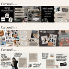 Seamless Instagram Carousel Templates VOL2 - Digital Product Elevate Her Studio