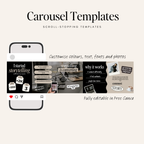 Seamless Instagram Carousel Templates VOL2 - Digital Product Elevate Her Studio