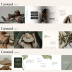 Seamless Instagram Carousel Templates VOL1 - Digital Product Elevate Her Studio