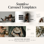 Seamless Instagram Carousel Templates VOL1 - Digital Product Elevate Her Studio