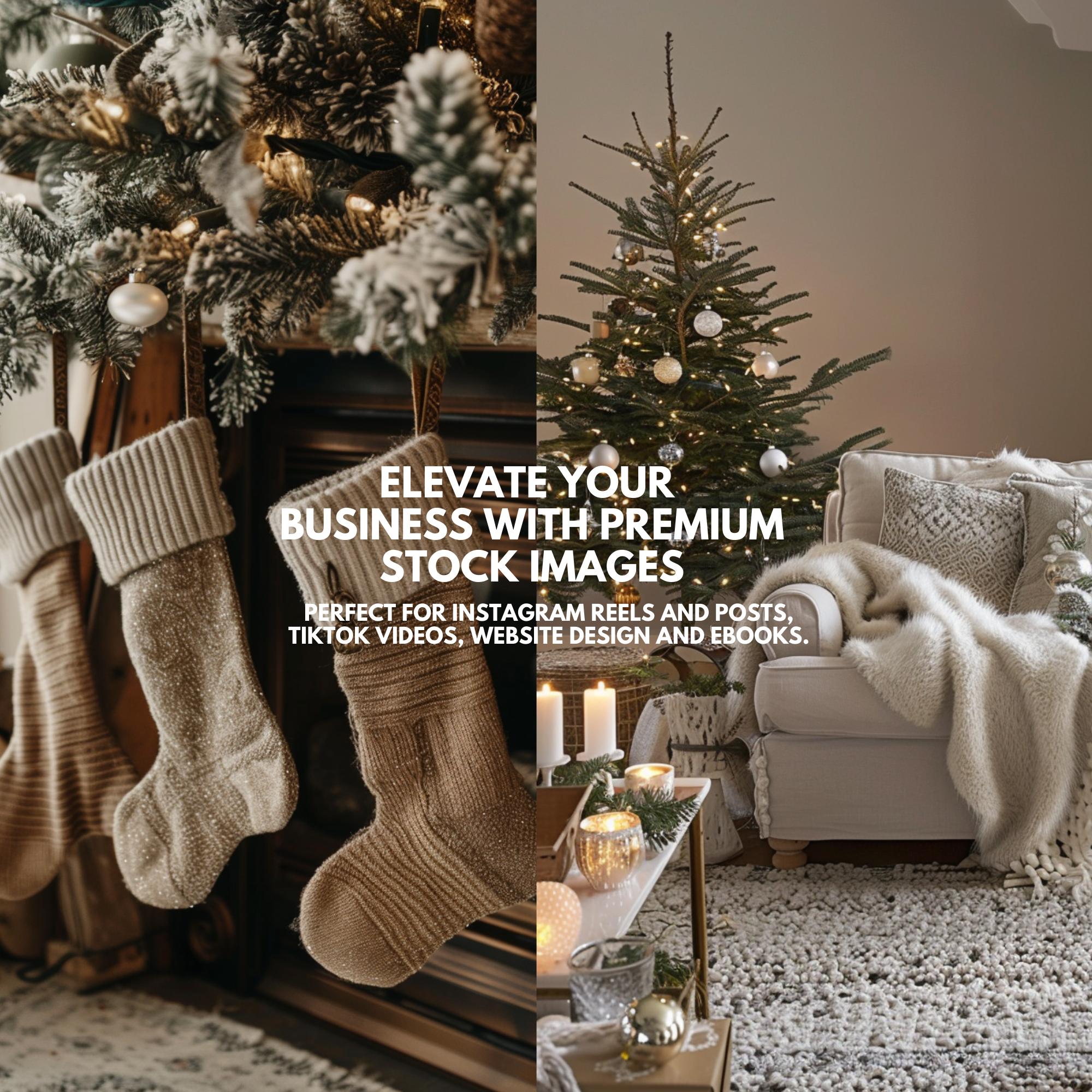 170 Cozy Christmas Stock Images - Elevate Her Agency