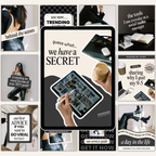 Canva-ready Social Media Manager Bundle with 100 Instagram templates, including posts, stories, carousels, and highlight covers for resale.