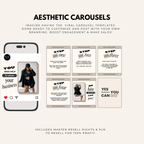 100 Instagram templates for social media managers, including carousels, posts, stories, and highlight covers, fully editable in Canva.
