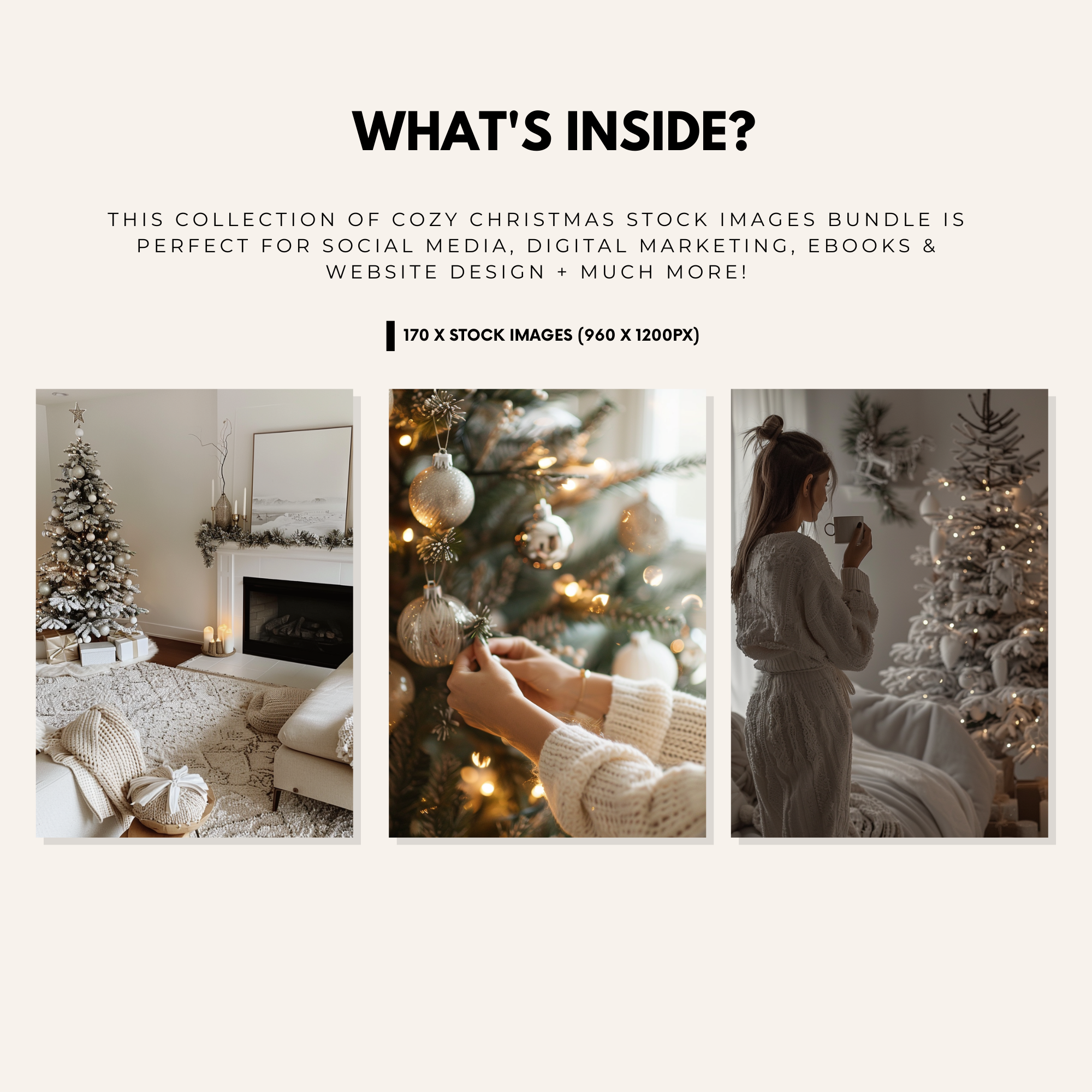 170 Cozy Christmas Stock Images - Elevate Her Agency