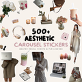 Aesthetic Carousel Stickers - Digital Product Elevate Her Studio