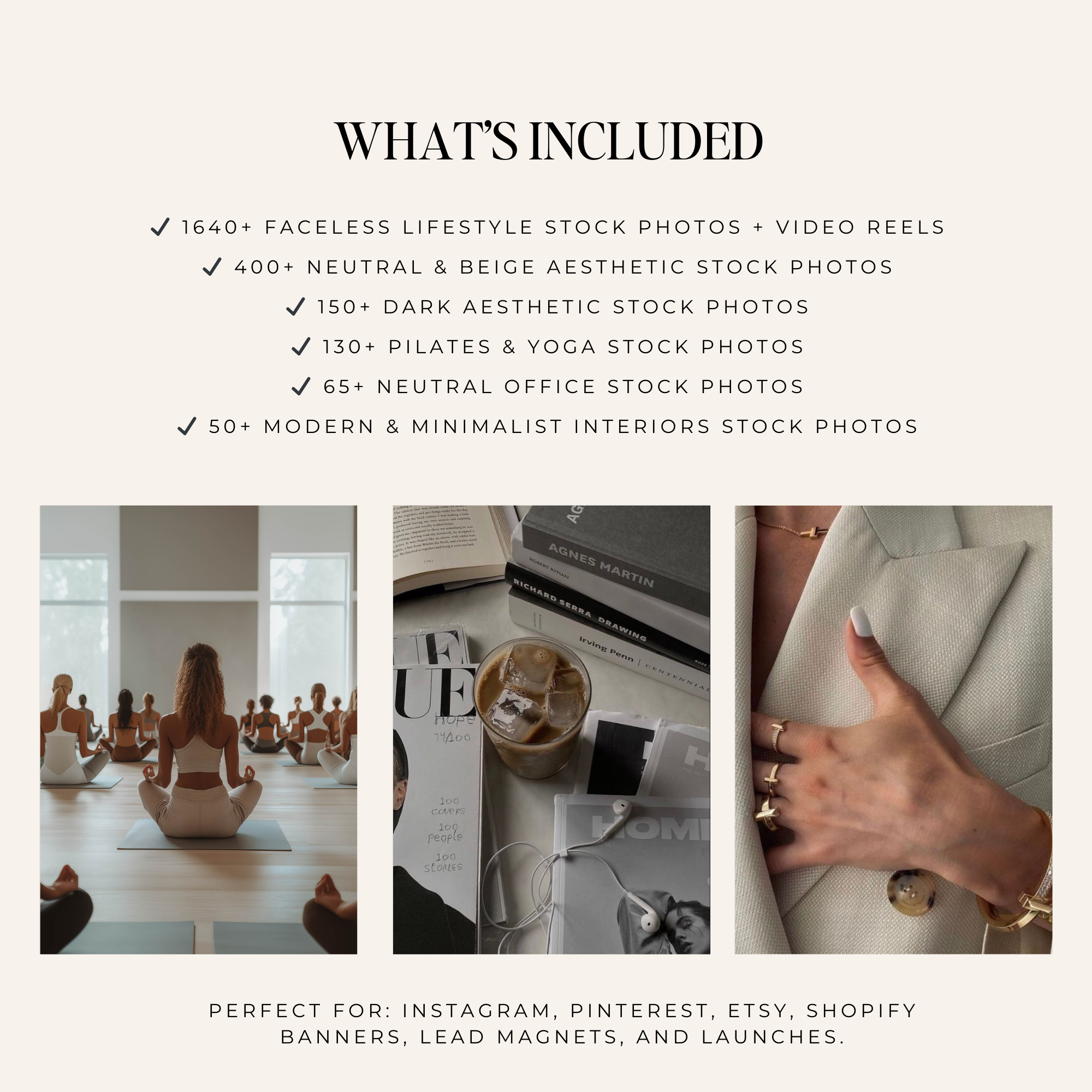 Aesthetic Stock Photo & Video Bundle - Digital Product Elevate Her Studio