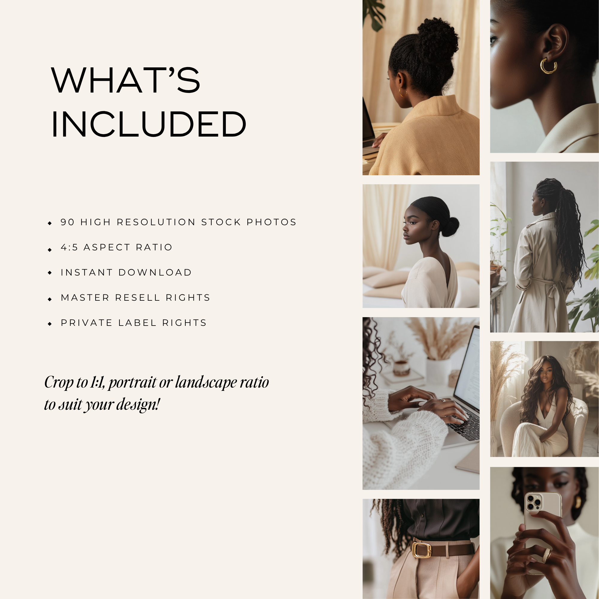 95 Melanin Faceless Stock Photos - Elevate Her Agency