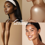 Skin perfection stock phot designed for beauty and skincare marketing materials.