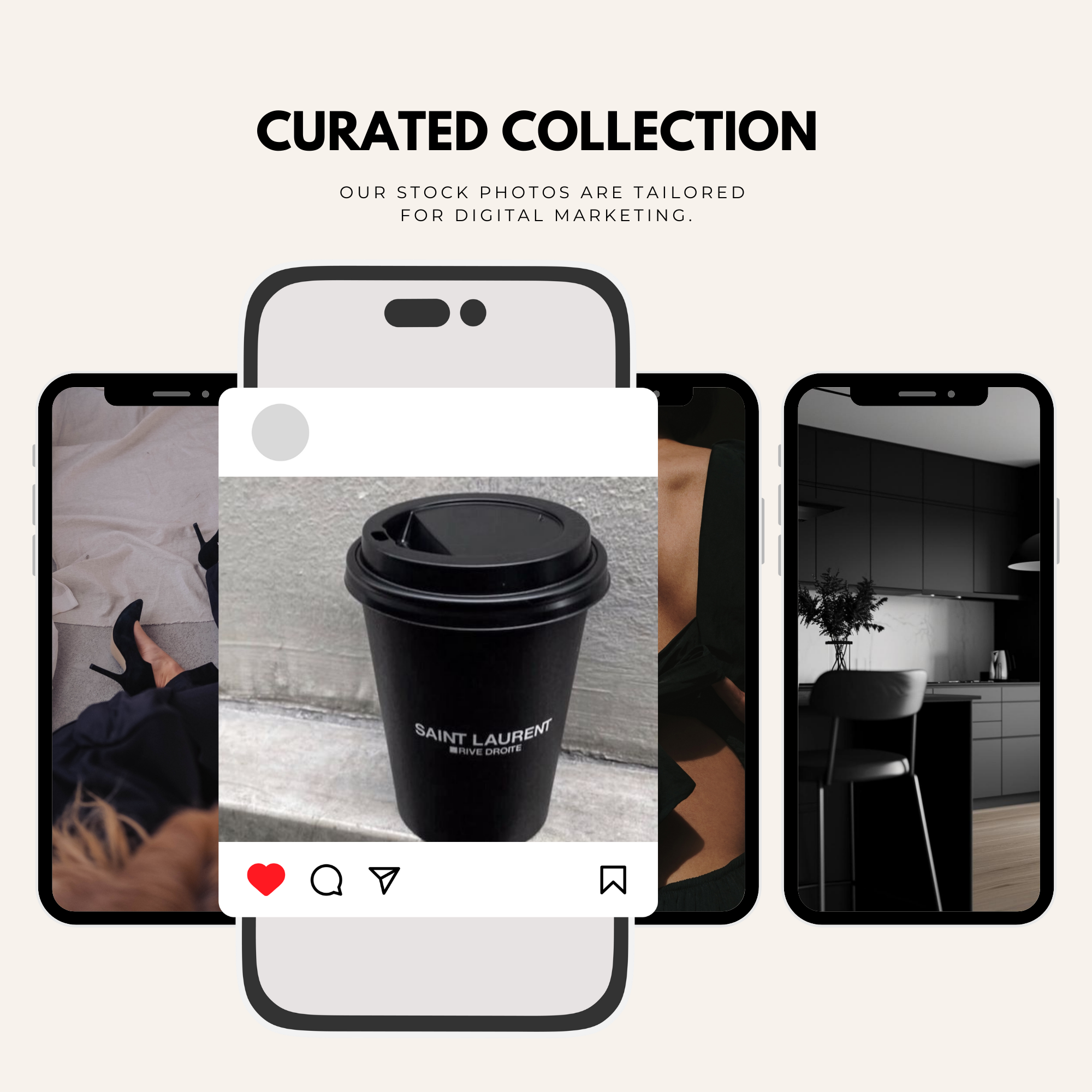 Curated dark aesthetic stock images optimized for Instagram and digital marketing. Perfect for creating a cohesive brand aesthetic.