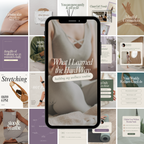 Wellness Instagram Templates Bundle - Digital Product Elevate Her Studio