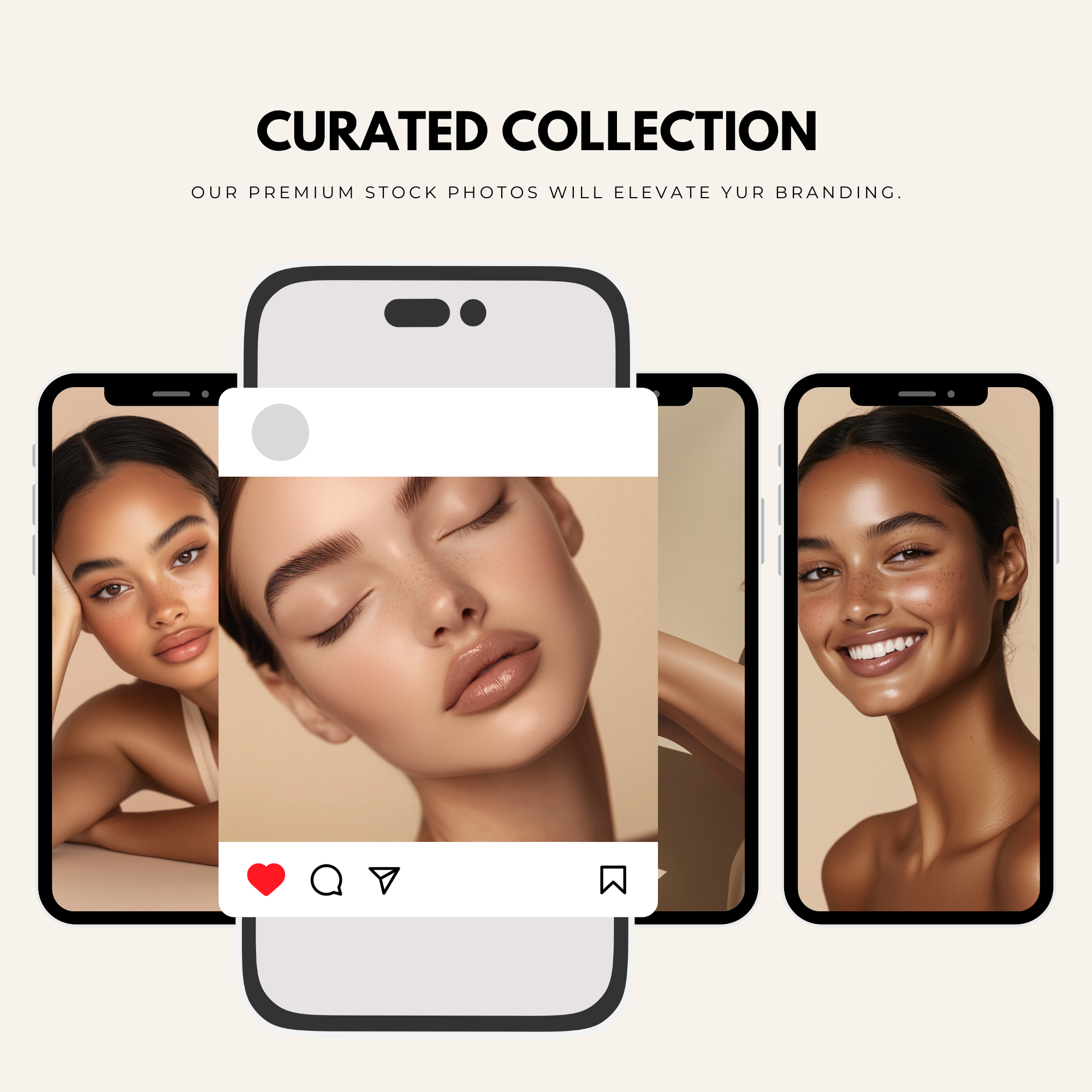 Premium AI-generated beauty and skincare stock images for marketing materials.