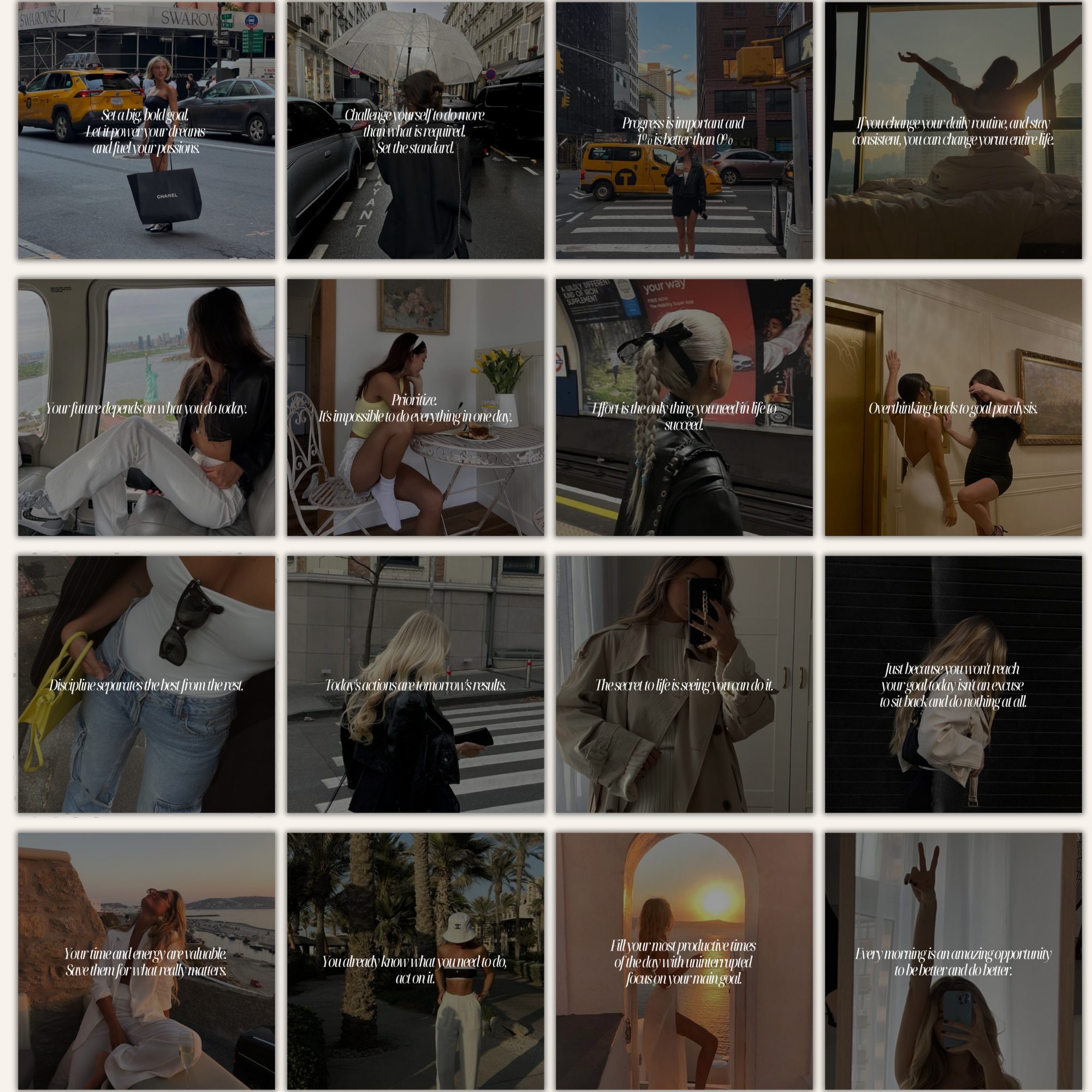 High-quality Instagram quote templates for theme pages, including MRR for reselling and customisation.