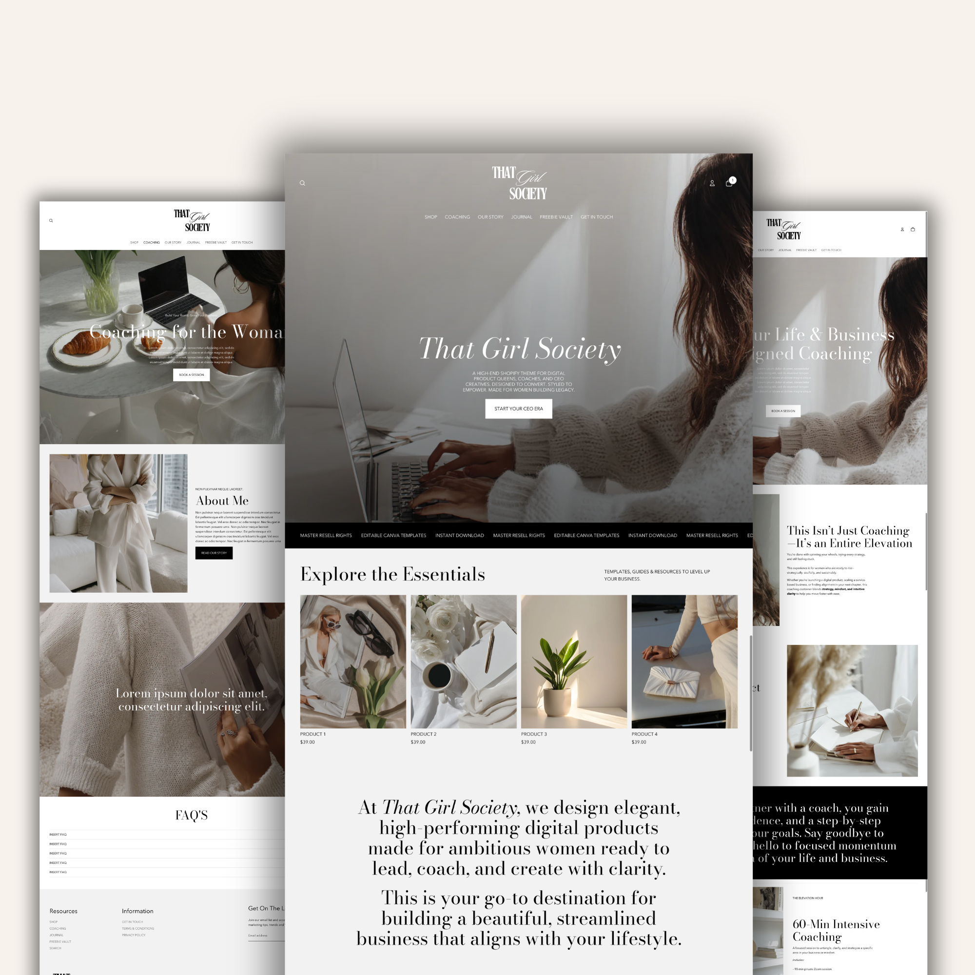 Starter Shopify Website Setup - Elevate Her Studio